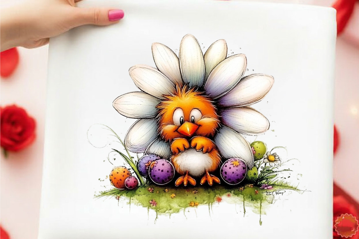Whimsical Spring Daisy Flower Clipar, an Illustration by designcity5 (Photo 4 of 5)