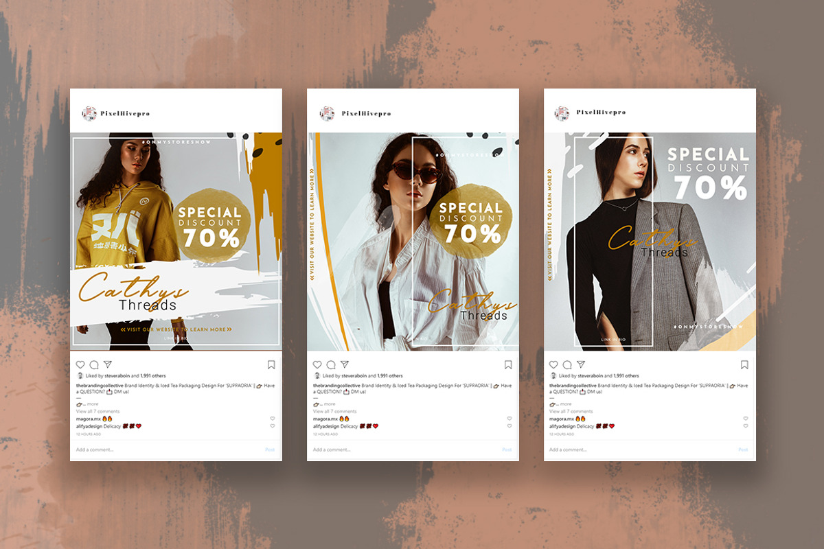 Fashion Instagram Stories & Posts, a Social Media Template by PixelHive Pro (Photo 8 of 12)