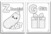 Alphabet Dot Marker Coloring, a Decorative Illustration by Design Station (Thumbnail 5 of 7)