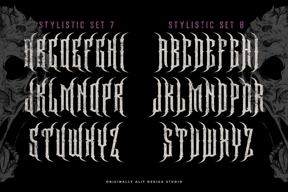 Darksad Typeface, a Blackletter Font by alit design (Photo 12 of 20)