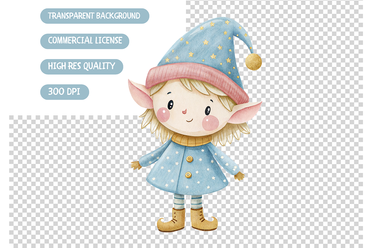 Pastel Winter Magic Clipart Set, an Illustration by TatiMockup (Photo 5 of 5)