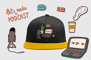 Podcast doodles, a Technology Illustration by helgascandinavus (Thumbnail 8 of 9)