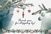 Christmas Tree Clip Art Collection, a Seasonal Illustration by RushkinaAntonina (Thumbnail 8 of 8)