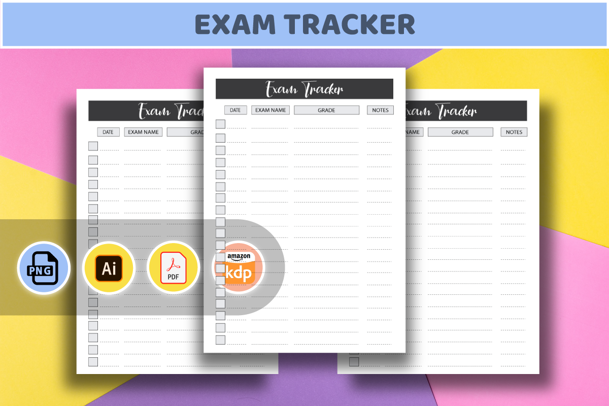 Exam Tracker, an Object Graphic by ElimesherStudio | Creative Market