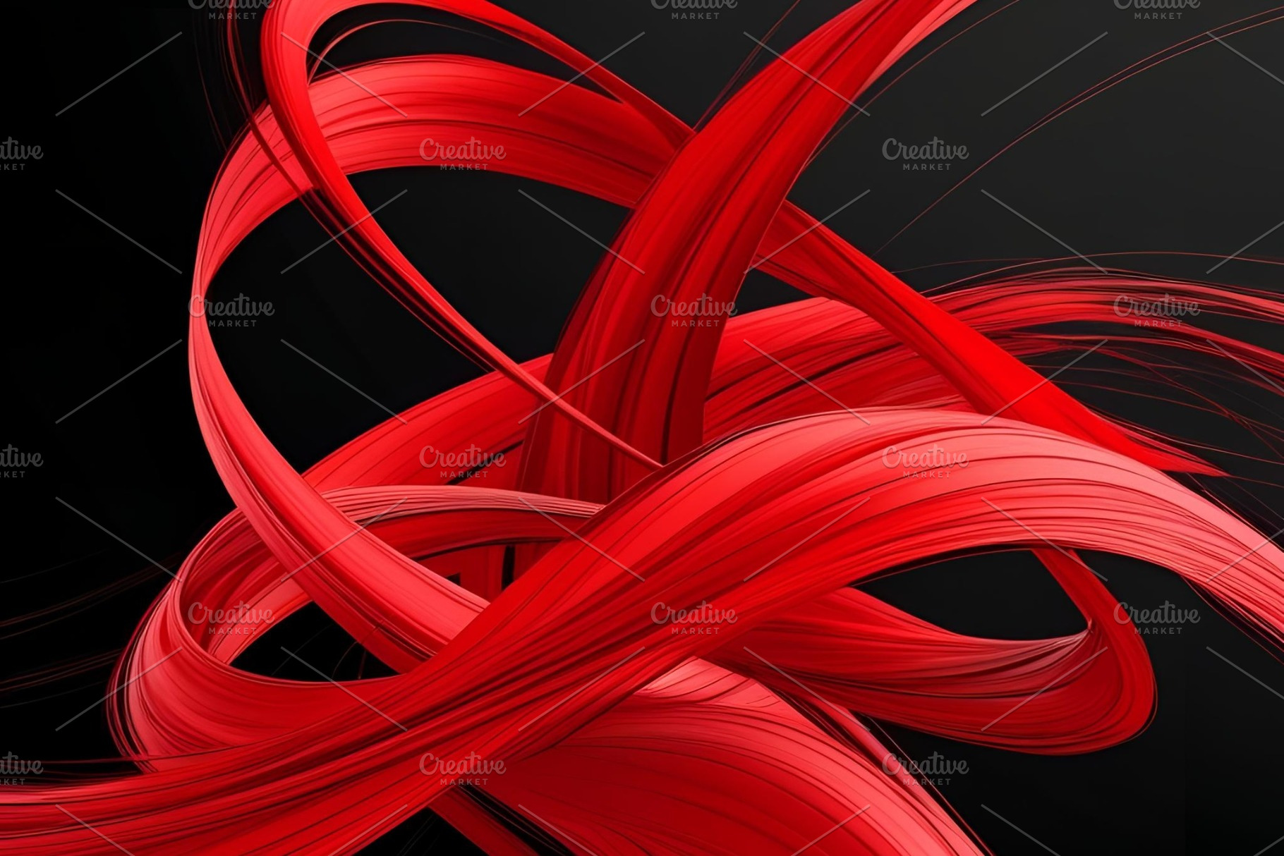 Red and black vibrant abstract, an Abstract Photo by ComfortQ