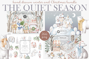 Snowy Season Bundle, an Illustration by Anastasiya Klempach