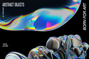 3D abstract dispersion glass, an Object Graphic by Polli Deeva (Thumbnail 9 of 12)
