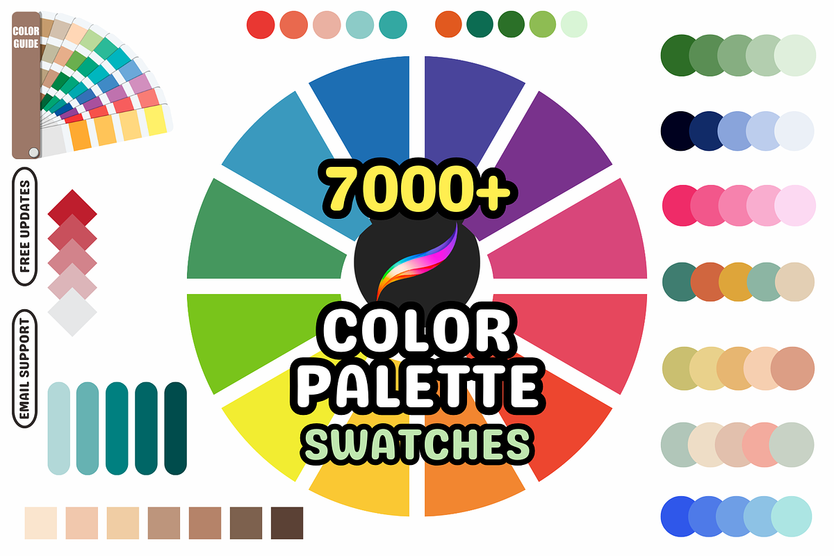 Procreate Color Swatch Bundle, a Brush Add-On by Cozy Brushery (Photo 1 of 10)