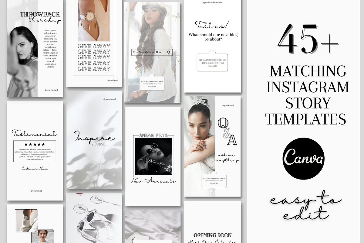 Lux Light Minimal Instagram Template, a Social Media Template by Faytemplates (Photo 3 of 10)