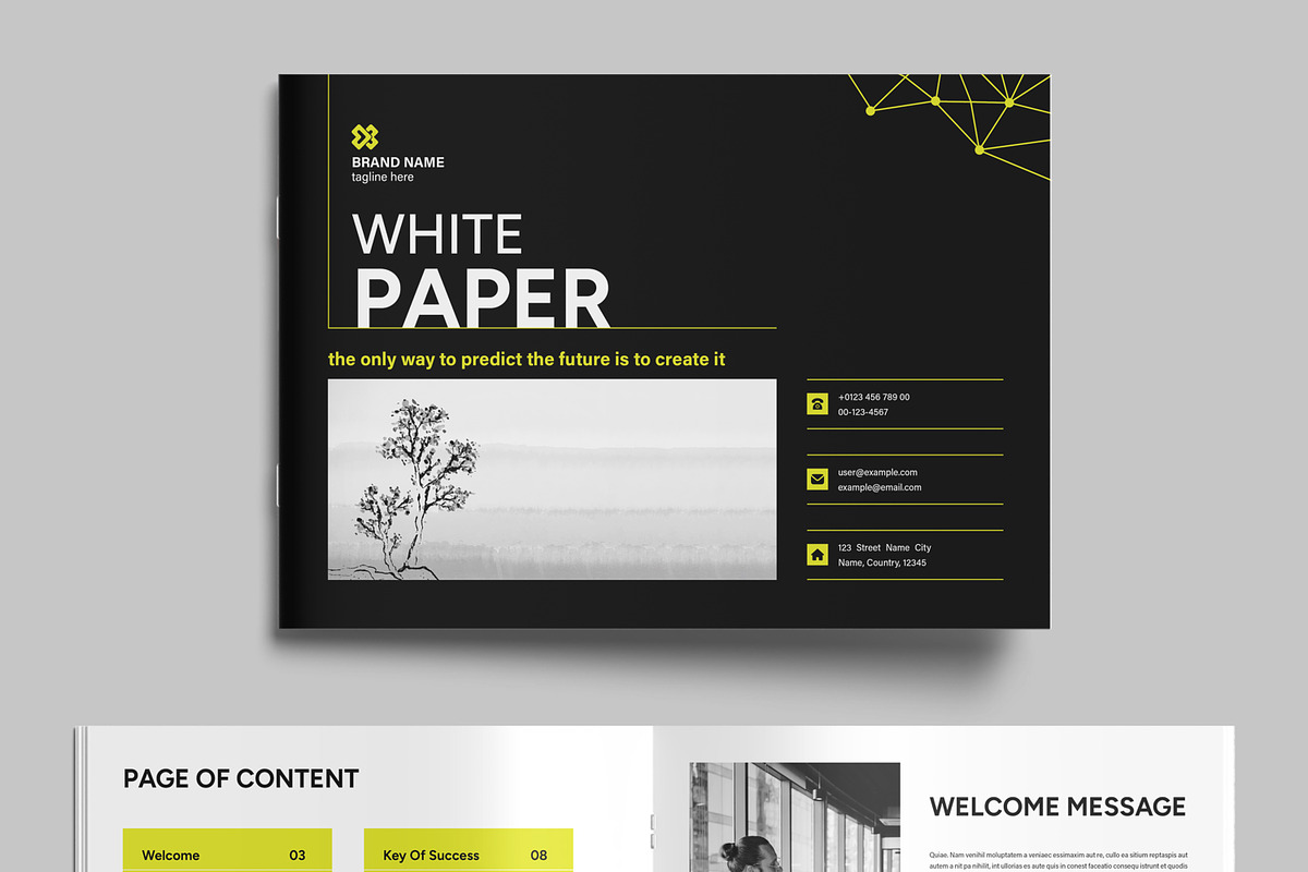 Landscape White Paper Design, a Brochure Template by MightyDesign (Photo 2 of 9)