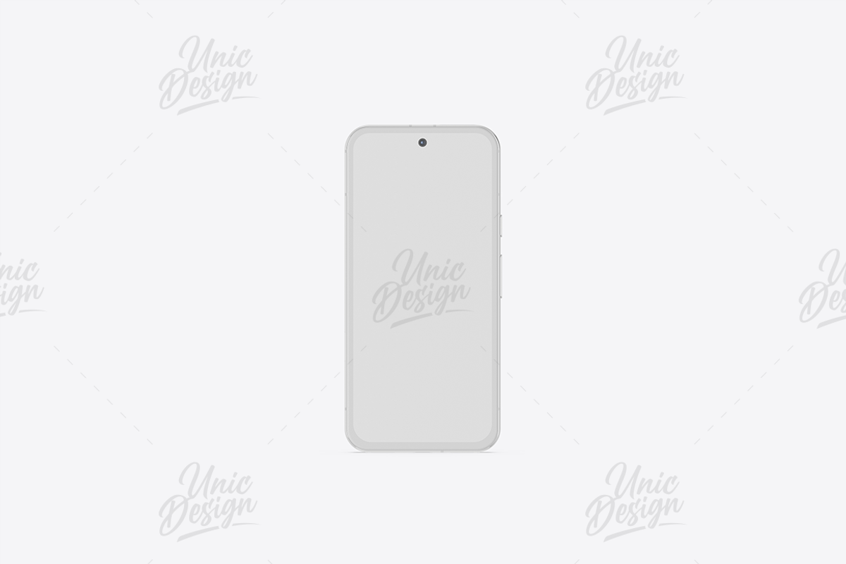 Google Pixel 8A Phone Mockup, an Android Mockup by UnicDesign (Photo 2 of 15)