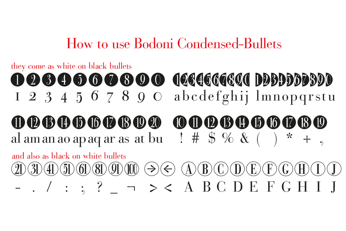 Bullets, a Font by Wiescher Design (Photo 8 of 14)