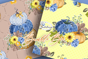 Bumble Bee Digital Paper Pack