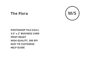 The Flora Business Card Template