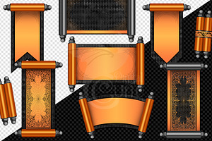 Halloween Scrolls Clipart