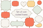 Set of stitched frames, a Decorative Illustration by Dreaming_Lucy (Thumbnail 1 of 4)