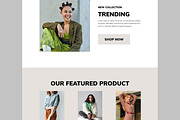 Fashion Landing Page Template, an UI Kit Template by CreativeShaper (Thumbnail 4 of 6)