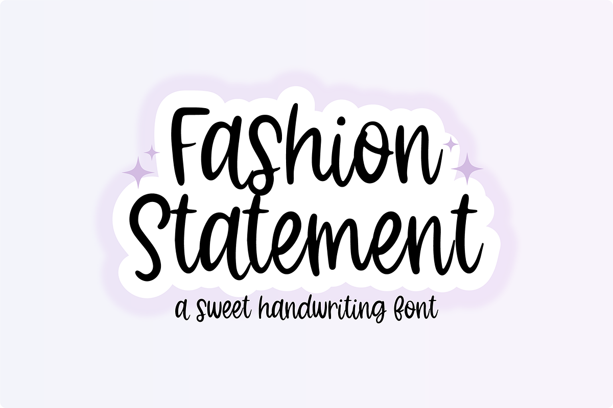 FASHION STATEMENT Brush Handwriting, a Script Font by Blush Font Co. (Photo 1 of 5)