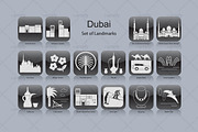 Dubai landmark icons (16x), an Icon by Artefy's Graphic Bar (Thumbnail 1 of 2)