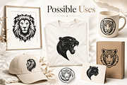 Wild Cat Vector Collection, an Animal Illustration by AvalgaCollectiblesan (Thumbnail 5 of 5)