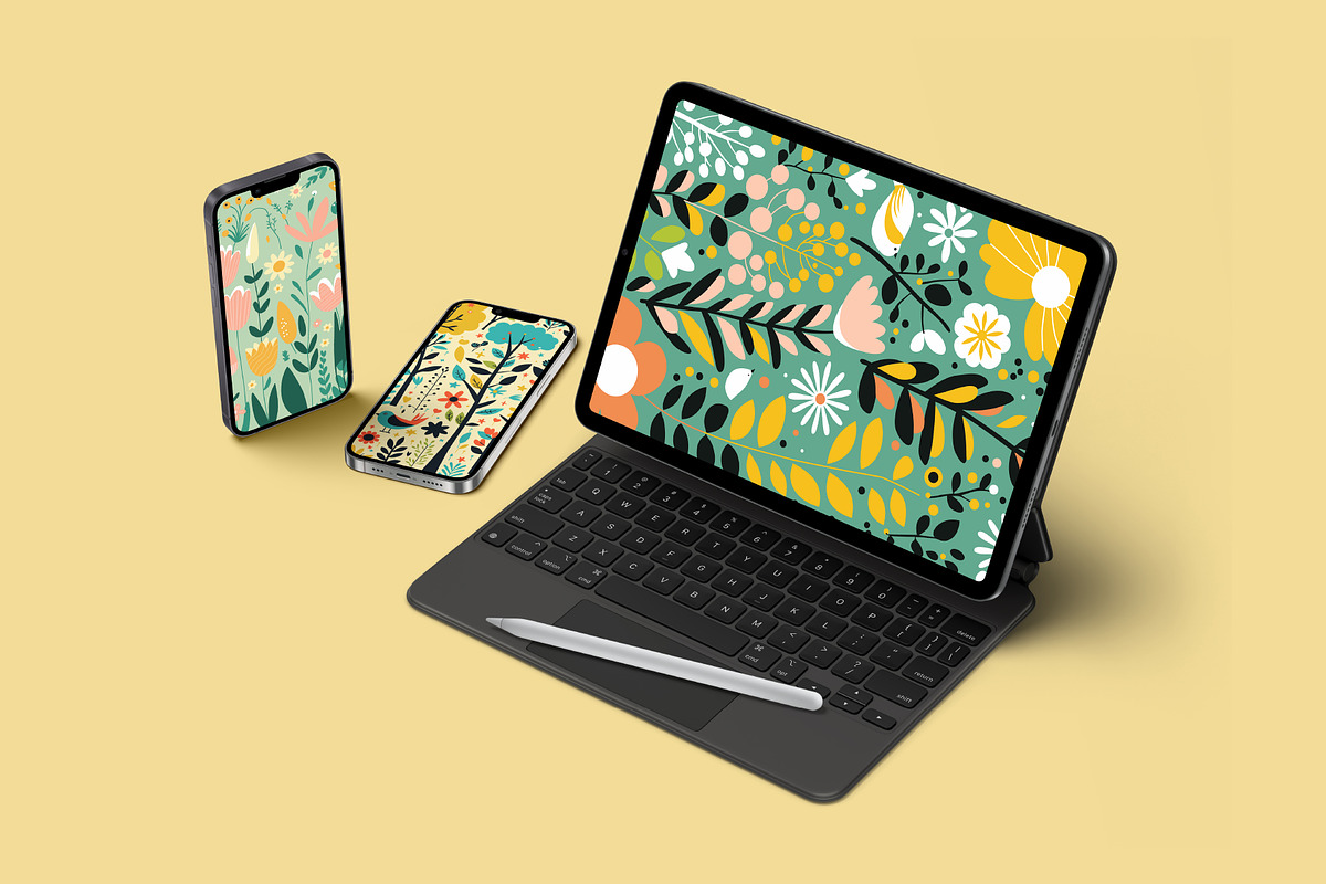 Spring Vibes Vector Graphics, a Pattern Graphic by KristinaK3 (Photo 5 of 8)