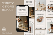 Aesthetic IG Stories Template, a Social Media Template by Rumiz Design (Thumbnail 1 of 7)