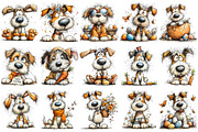 Quirky Easter Dog Clipart, an Illustration by OK Design (Thumbnail 3 of 6)