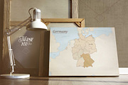 Le Tour du monde, Germany vector map, an Object Graphic by volume 1 visual design (Thumbnail 21 of 21)