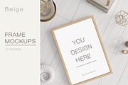 Frame Mockup Kit Beige, a Product Mockup by MockupsMarket (Thumbnail 9 of 9)