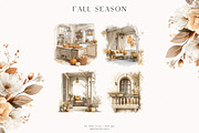 Fall Season Collection, a Seasonal Illustration by PeDe Designs (Thumbnail 7 of 32)