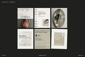 Atelier No 01 Instagram Template, a Social Media Template by Mia Branding Studio