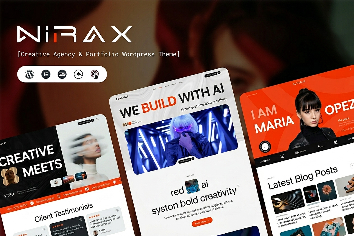 Nira Creative Agency WordPress Theme, a WordPress Template by ThemesRain (Photo 1 of 3)