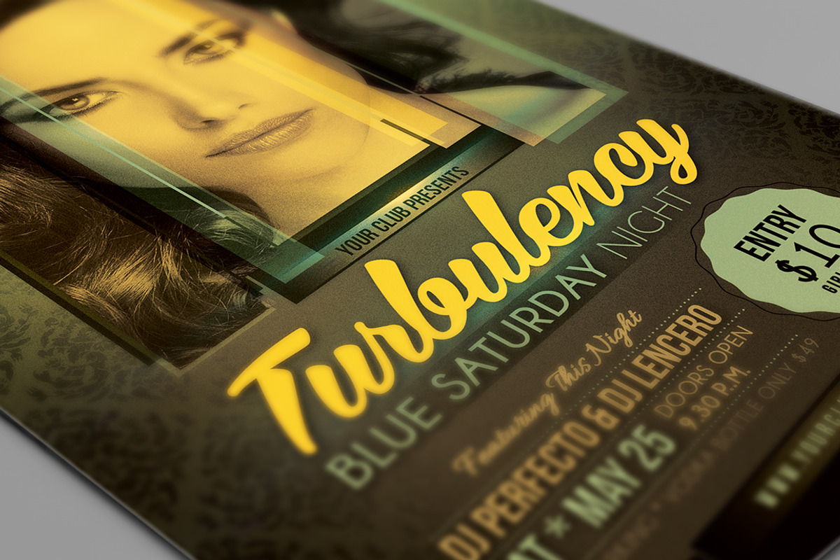 Minimalistic Party/Show Flyer 02, a Flyer Template by MIIM (Photo 2 of 4)