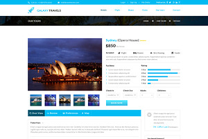 Galaxy- Travels PSD Website Template