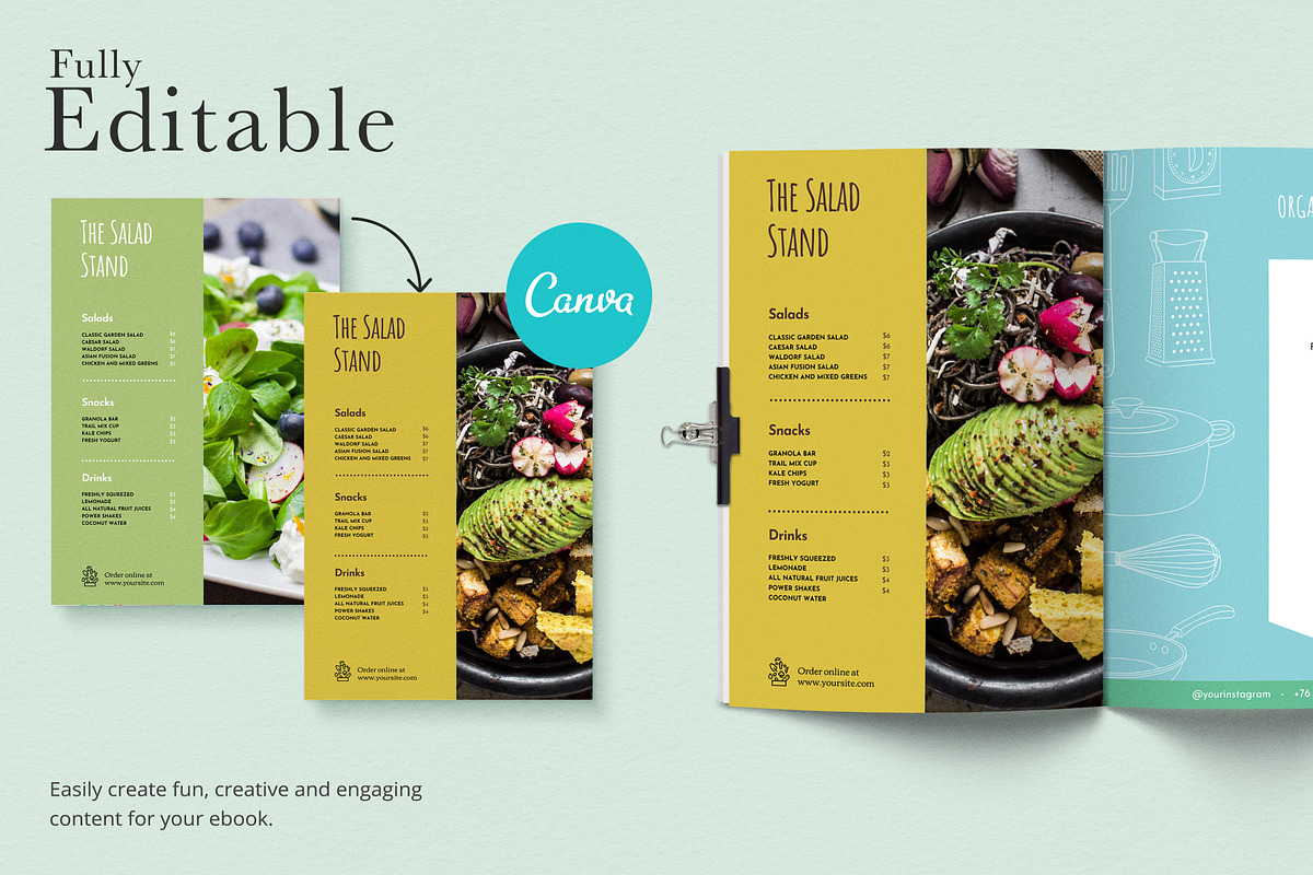 Chef & Restaurant Menu Template, a Brochure Template by Sakura Digitals (Photo 2 of 8)