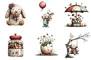 Spring Easter Watercolor Bundle, an Illustration by CreationArt (Thumbnail 3 of 6)