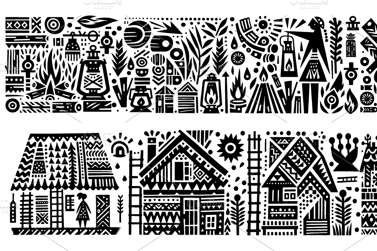 Vintage Tailor Folk Art, a Decorative Illustration by devastd (Photo 6 of 28)