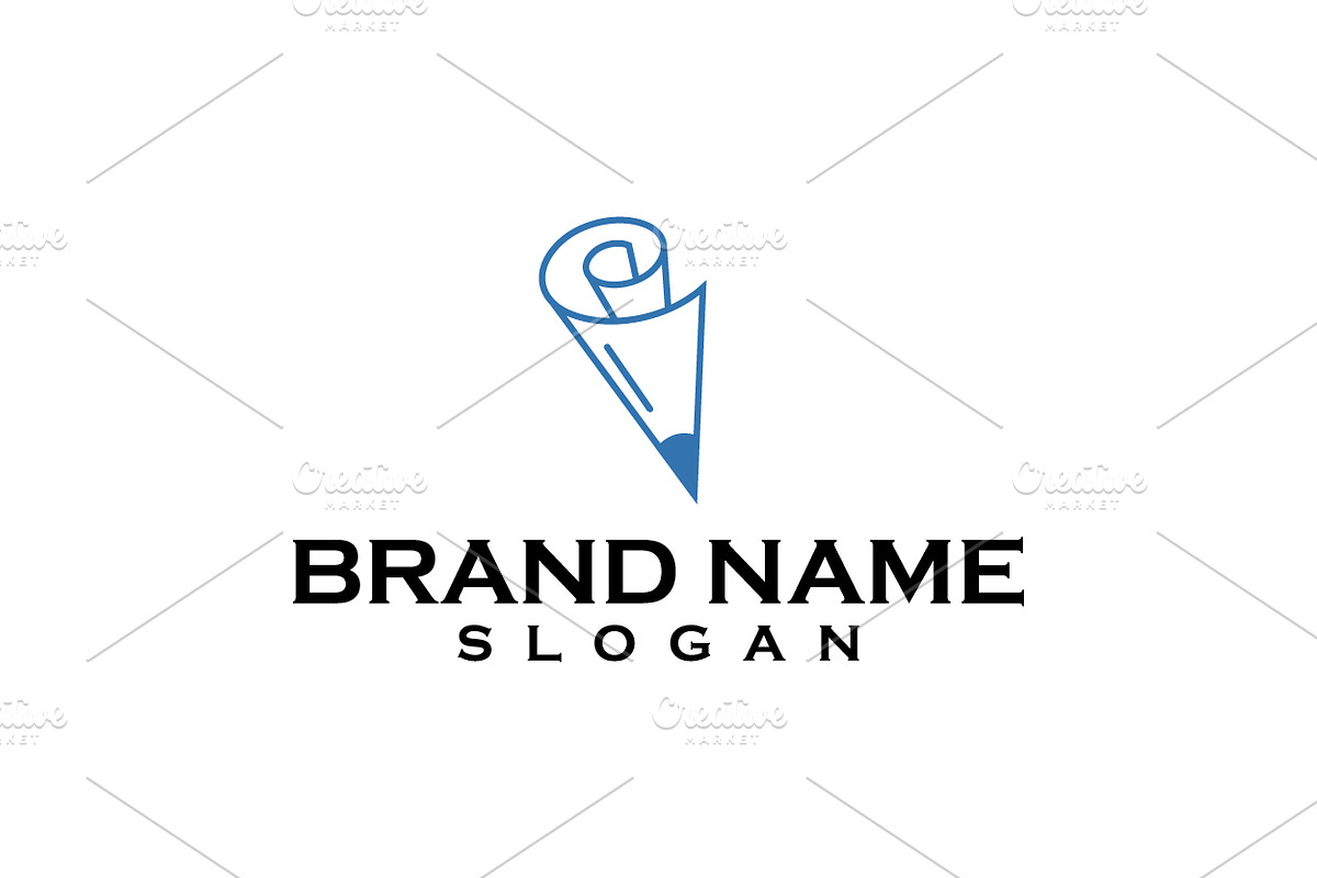 Pencil shaped like a sheet of paper, an Object Graphic by nicemorning