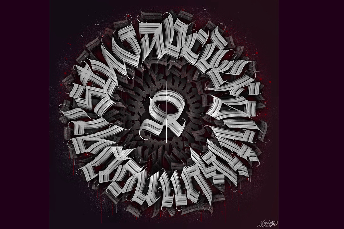 Advanced Calligraphy Brush set, a Brush Add-On by Magnatype (Photo 2 of 10)