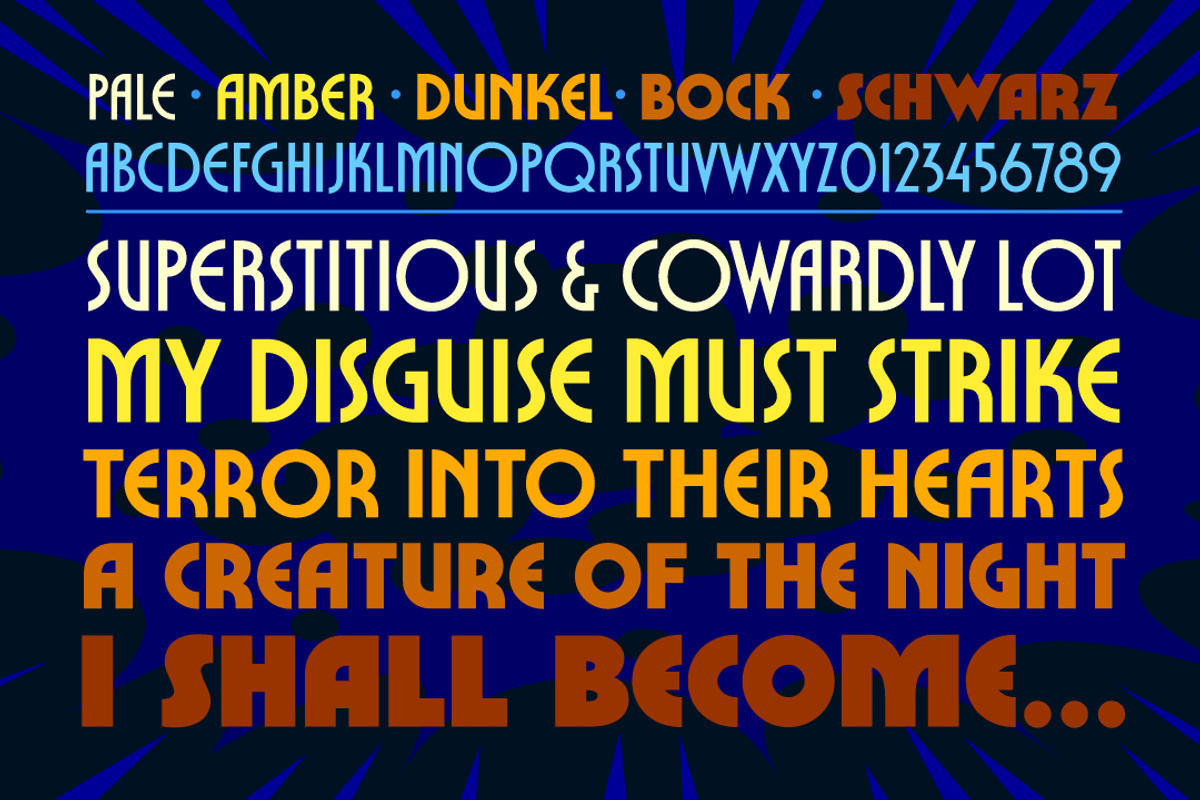 Dutch Courage Lager - '70s Art Deco, a Sans Serif Font by Comicraft Fonts (Photo 2 of 5)