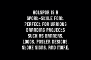 Hotspor - Sport Racing Font, a Sans Serif Font by Iqsiart Studio (Thumbnail 6 of 9)