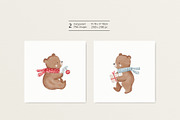 Christmas bear, a Pattern Graphic by Olena Kuznietsova (Thumbnail 3 of 9)
