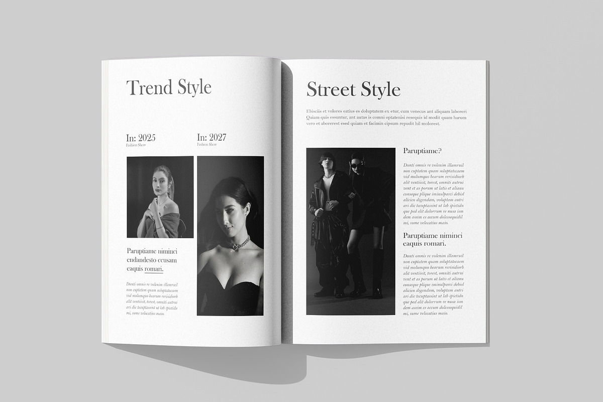 Fashion Magazine Template Design preview 5