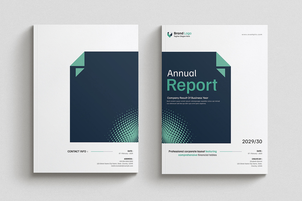 Annual Report Template, a Brochure Template by Cleffon_Graphic_Studio (Photo 6 of 7)