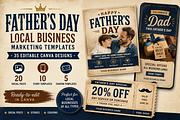 Father’s Day Canva Promo Kit, a Social Media Template by Local Marketing Templates (Thumbnail 1 of 3)