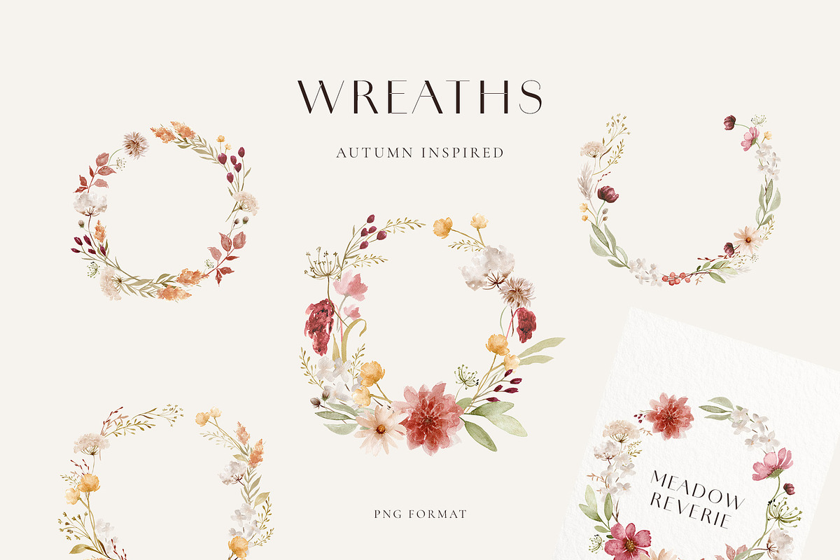 Autumn Wildflower Watercolors, a Decorative Illustration by Liliia Polos Illustration (Photo 6 of 12)