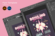 Bowling Tournament Flyer Template, a Flyer Template by Huge Dream Studio (Thumbnail 4 of 5)