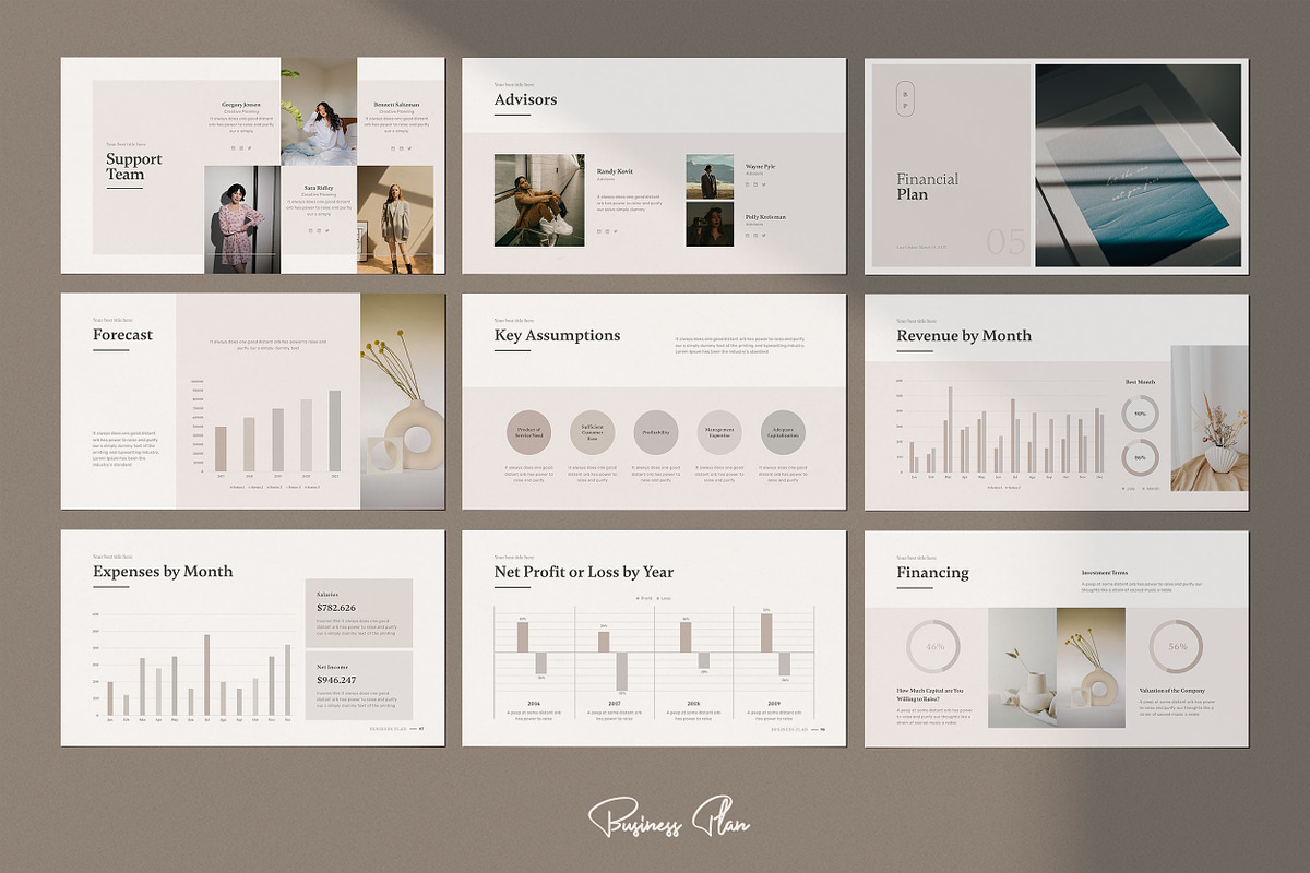 Business Plan Powerpoint Template, a Presentation Template by SlideCo (Photo 15 of 17)