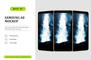 Samsung A8 PSD Mockup, an Android Mockup by Green Art (Thumbnail 1 of 6)