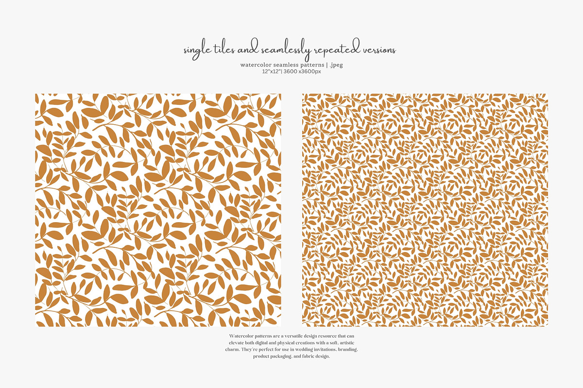 autumn woodland seamless patterns